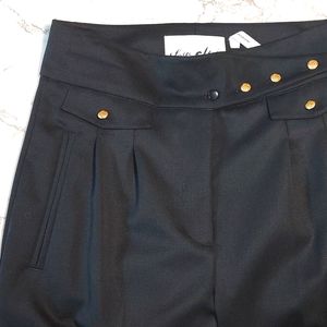 Anthropologie Yaya Aflalo high-waist black trousers, Size 6